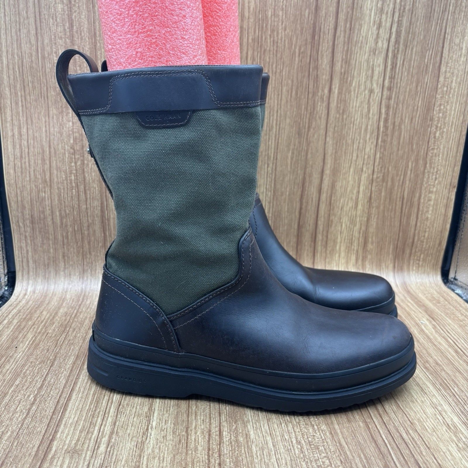 Cole Haan Millbridge Waterproof Men’s Boots Size 8.5 M C25985 Brown And Green